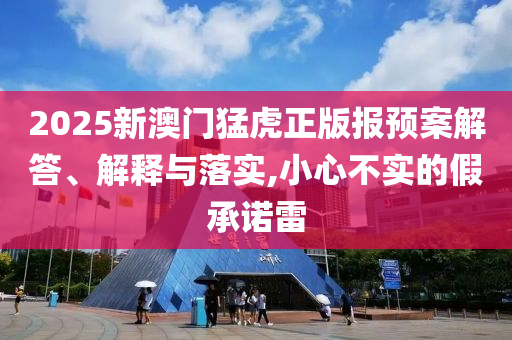2025新澳门猛虎正版报预案解答、解释与落实,小心不实的假承诺雷