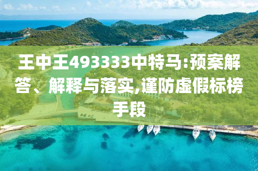 王中王493333中特马:预案解答、解释与落实,谨防虚假标榜手段