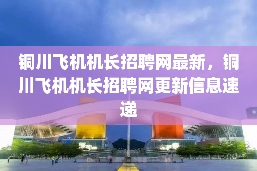 铜川飞机机长招聘网最新，铜川飞机机长招聘网更新信息速递