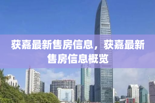 获嘉最新售房信息，获嘉最新售房信息概览
