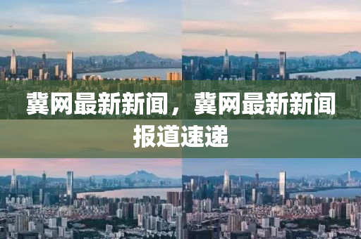 冀网最新新闻，冀网最新新闻报道速递