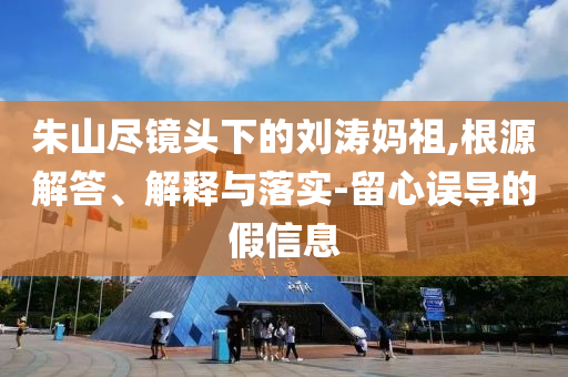朱山尽镜头下的刘涛妈祖,根源解答、解释与落实-留心误导的假信息