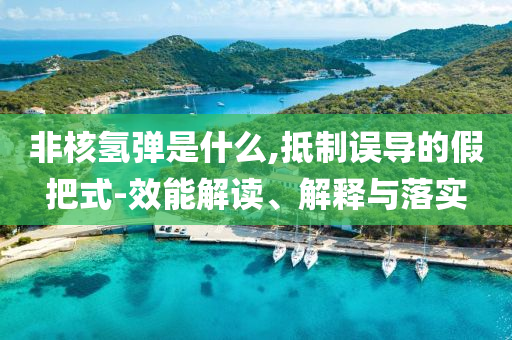非核氢弹是什么,抵制误导的假把式-效能解读、解释与落实