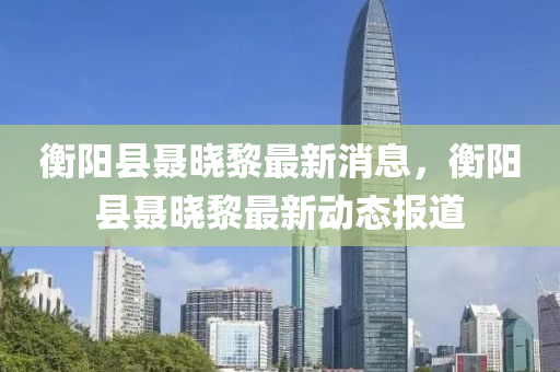 衡阳县聂晓黎最新消息，衡阳县聂晓黎最新动态报道